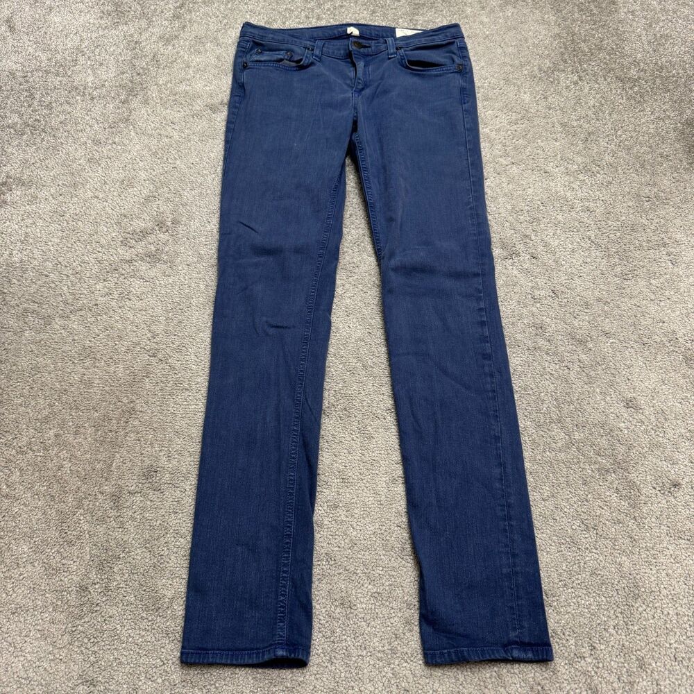 Rag & Bone Skinny Denim Jeans Womens 29 Maya Blue Low Rise 5-Pocket Stretch